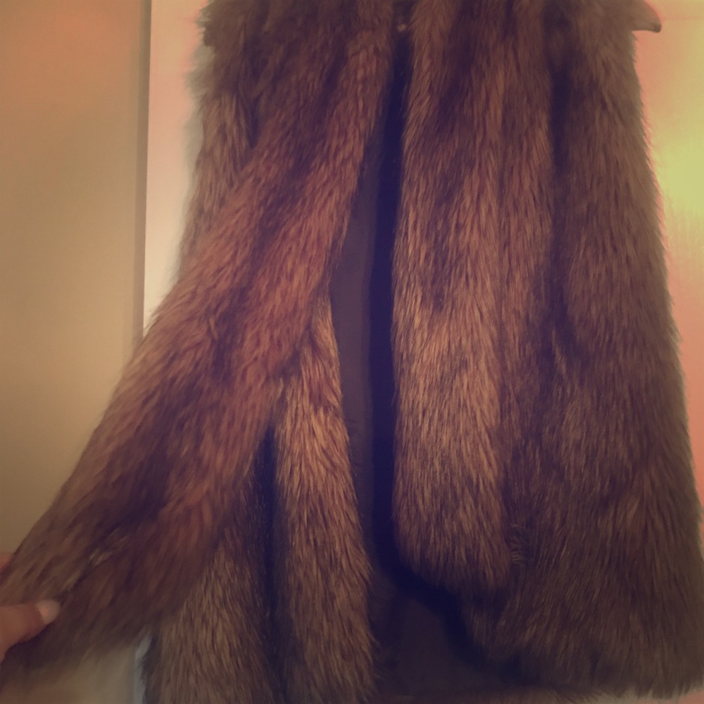 Faux fur vest